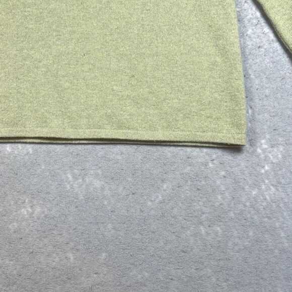 VINTAGE Geneva Sweater Women Size Large Light Green 100% Cashmere Pullover - Picture 5 of 11